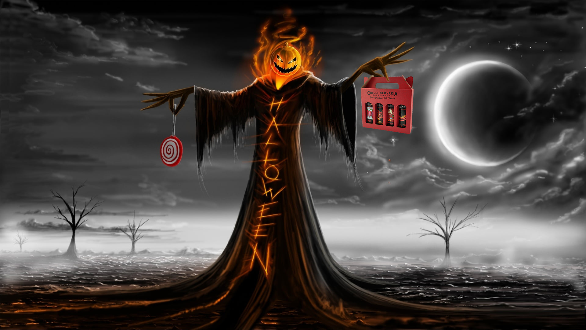  l  Halloween tastes really spicy with a chili gift!
