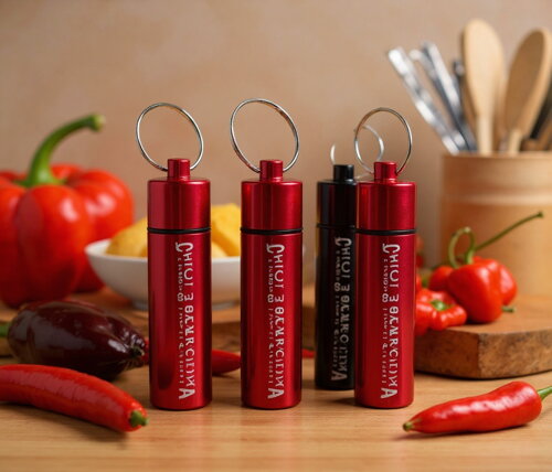 Chilli Keychain Red with Trinidad Scorpion – ultra hot