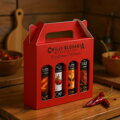 Red Gift Box 4x100ml Sauce 