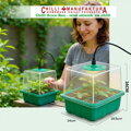 GROW BOX (2x12) with 2x LED lighting, 2x 12-place box + 30 chili seeds