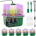 GROW BOX (2x12) with 2x LED lighting, 2x 12-place box + 30 chili seeds