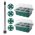 GROW BOX (2x6) with 2x LED lighting, 2x 6-place box + 20 chili seeds