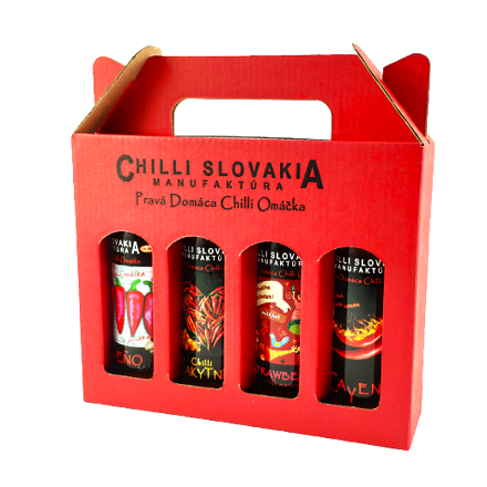 Red Gift Box 4x100ml Sauce 
