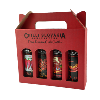 Red Gift Box 4x100ml Sauce 