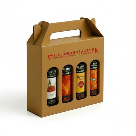 Brown gift box 4x100ml Sauce 
