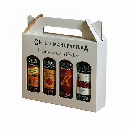 White Gift Box 4x100ml Sauce 