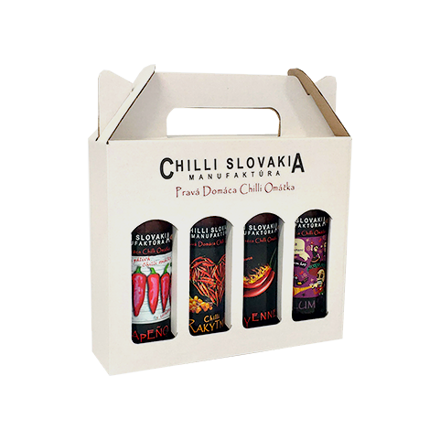White Gift Box 4x100ml Sauce 