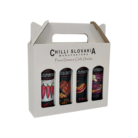 White Gift Box 4x100ml Sauce 