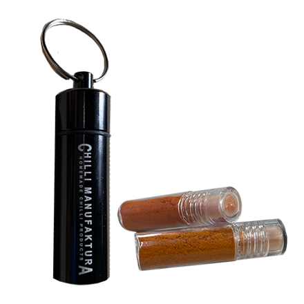 Keychain CM (Chilli Manufaktura) black + 2 refills (ULTRA HOT)