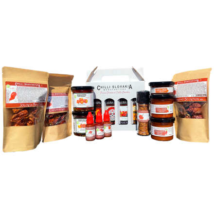 EXTRA HOT White 16-piece chili set