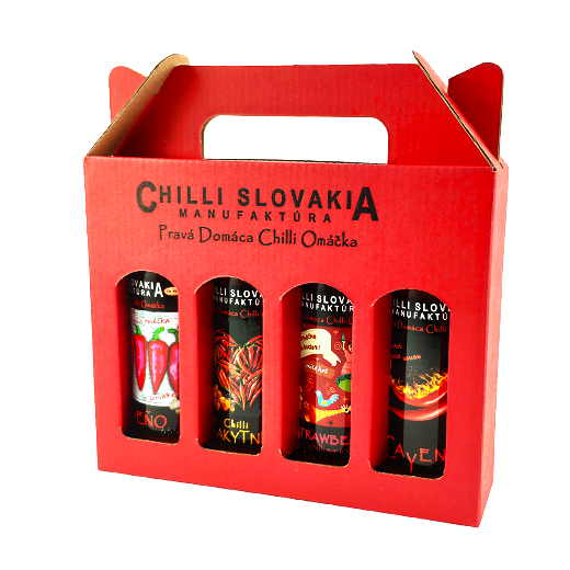 Red Gift Box 4x100ml Sauce 