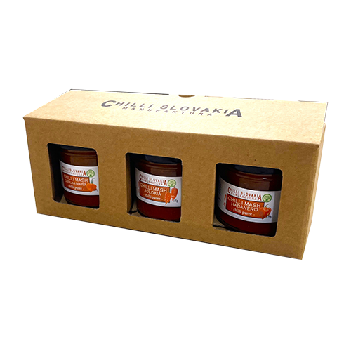 Gift box 3x Puree EXTRA Chili Spread Gift box 3x Puree EXTRA Chili Spread