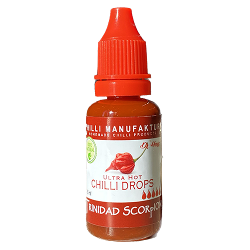 CHILLI DROPS 20ml Trinidad Scorpion CHILLI DROPS 20ml Trinidad Scorpion