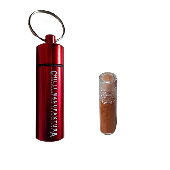 Keychain CM red + Trinidad Scorpion (EXTRA HOT) Keychain CM red + Trinidad Scorpion (EXTRA HOT)