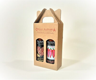 Box karton 2x100ml omáčka DUO hnedý