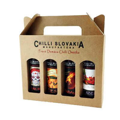 Naturbraune Geschenkbox Sauce 4x100ml